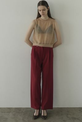 ＜CLANE (Women)＞２ＷＡＹ　ＴＵＣＫ　ＳＴＲＡＩＧＨＴ　ＰＡＮＴＳ